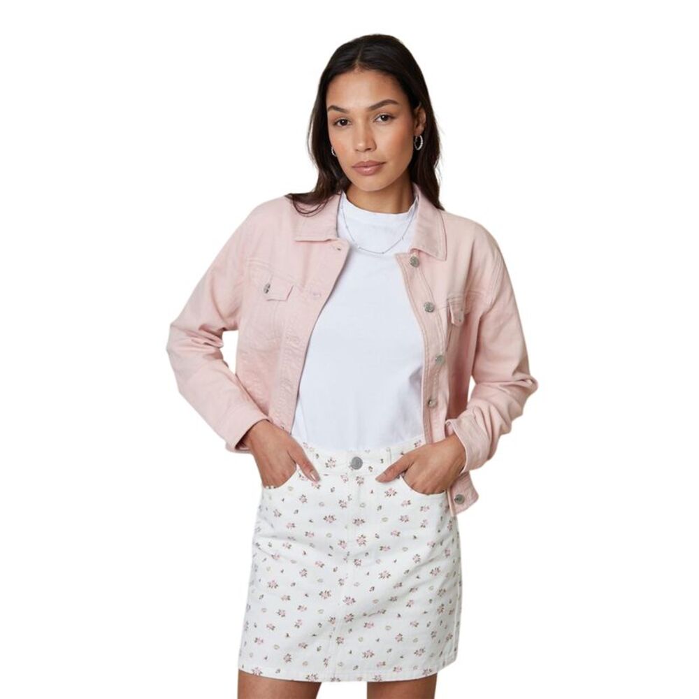 Threadbare Womens/Ladies Seoul Floral Denim Mini Skirt / White - Picture 3 of 3